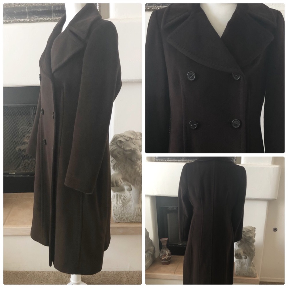 🧜🏼‍♀️Anne Klein Double Breasted Cashmere Coat
